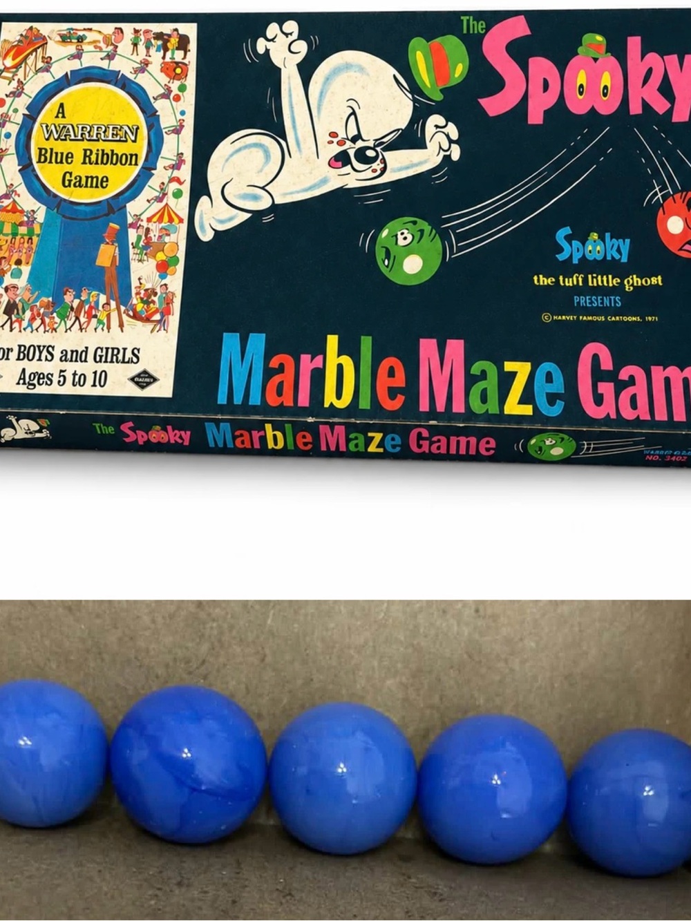 1971 Spooky the tuff little ghost marble maze
